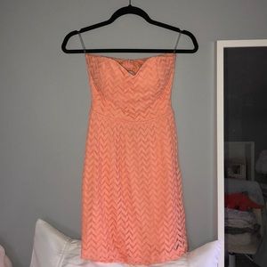 Peach summer dress